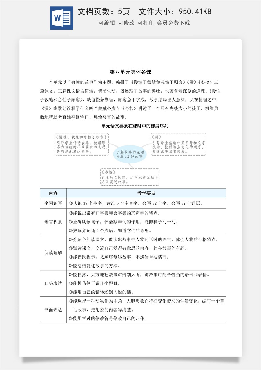 新版统编版小学语文三年级下册语文教案第八单元25 慢性子裁缝和急性子顾客（教案）_.docx
